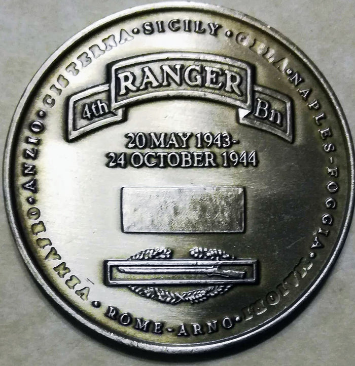 4th Ranger Training Battalion Ft. Benning Camp Rodgers/Darby Army Challenge Coin