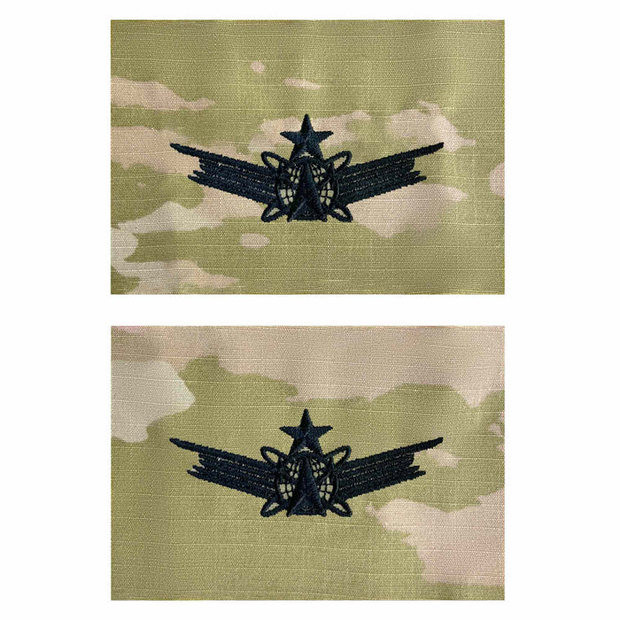 Army Embroidered Badge on OCP Sew On: Space - Senior