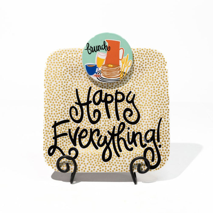 Black Swirl Mini Plate Stand by Happy Everything!