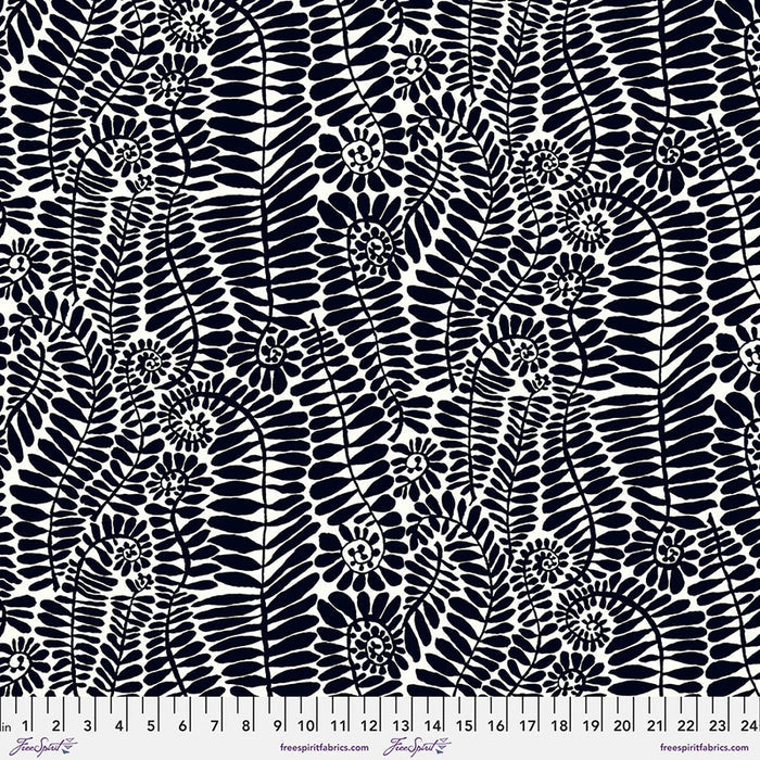 Freespirit Fabrics August 2022 Kaffe Fassett Collective by Brandon Mably Fronds Black