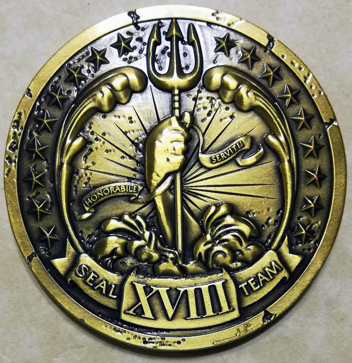 SEAL Team Eighteen/18 Navy Challenge Coin