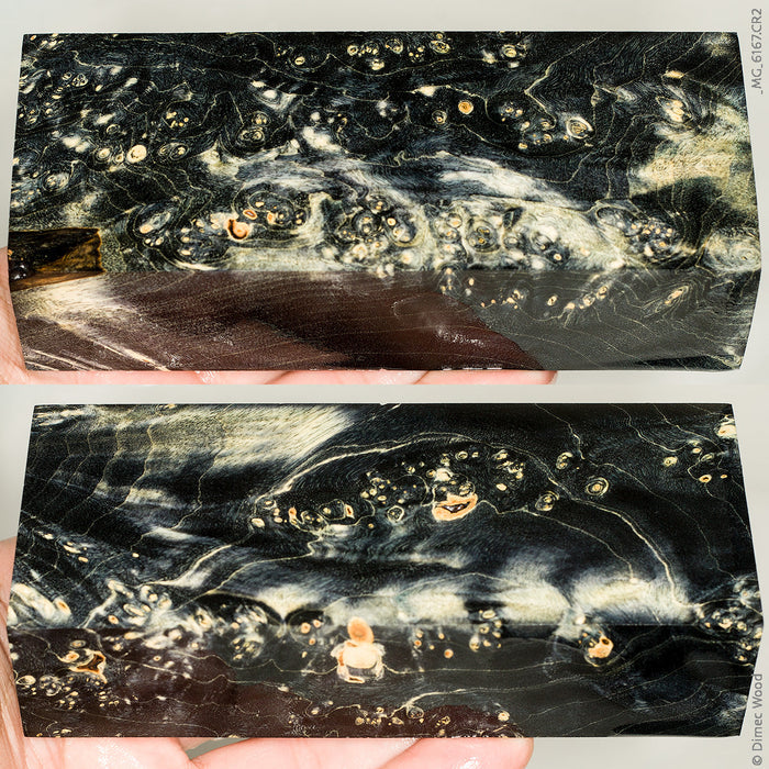 Stabilized box elder burl wood block