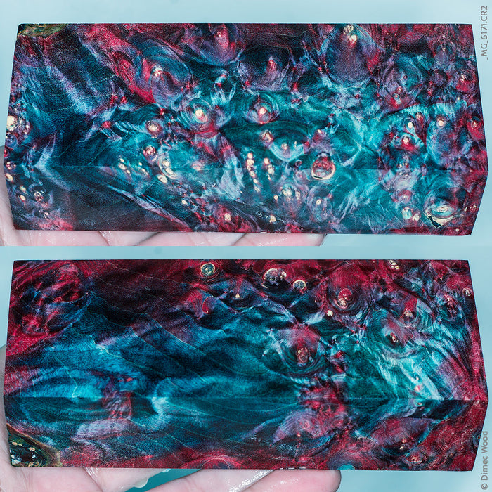 Stabilized box elder burl wood block
