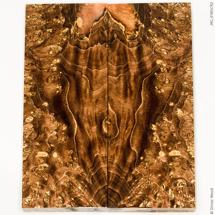 Stabilized box elder burl wood panels