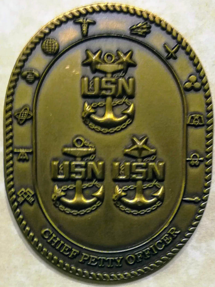 USS Columbia SSN-771 Chief's Mess Navy Challenge Coin