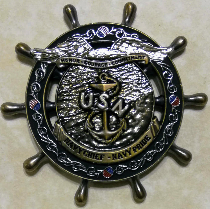 USS Constitution "Old Ironsides" Chief's Mess Navy Challenge Coin