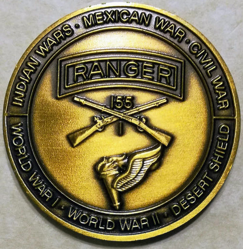 155th Infantry 1st Battalion Ranger/Pathfinder Army Challenge Coin