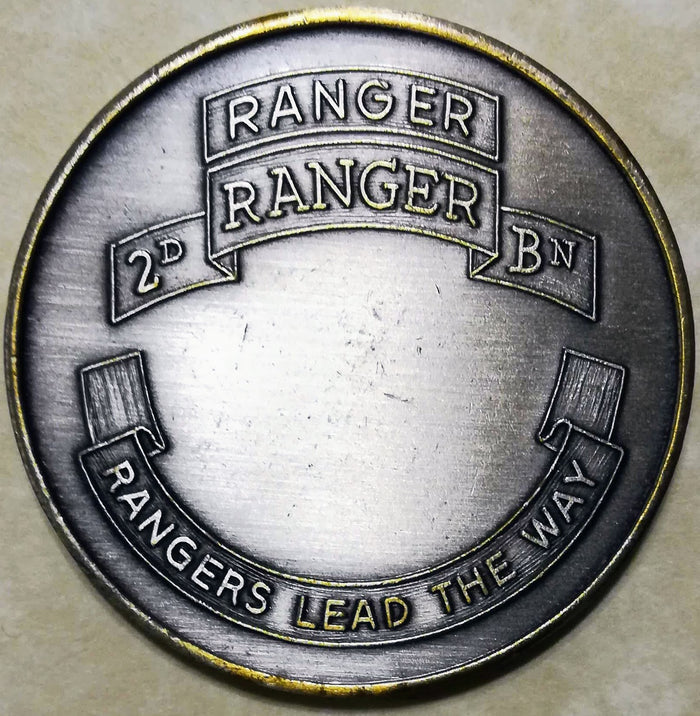 2nd Ranger Battalion serial # 2540 Grenada Army Challenge Coin