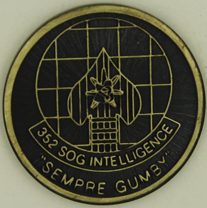 352nd Special Operations Group Intelligence Semper Gumby Air Force Challenge Coin