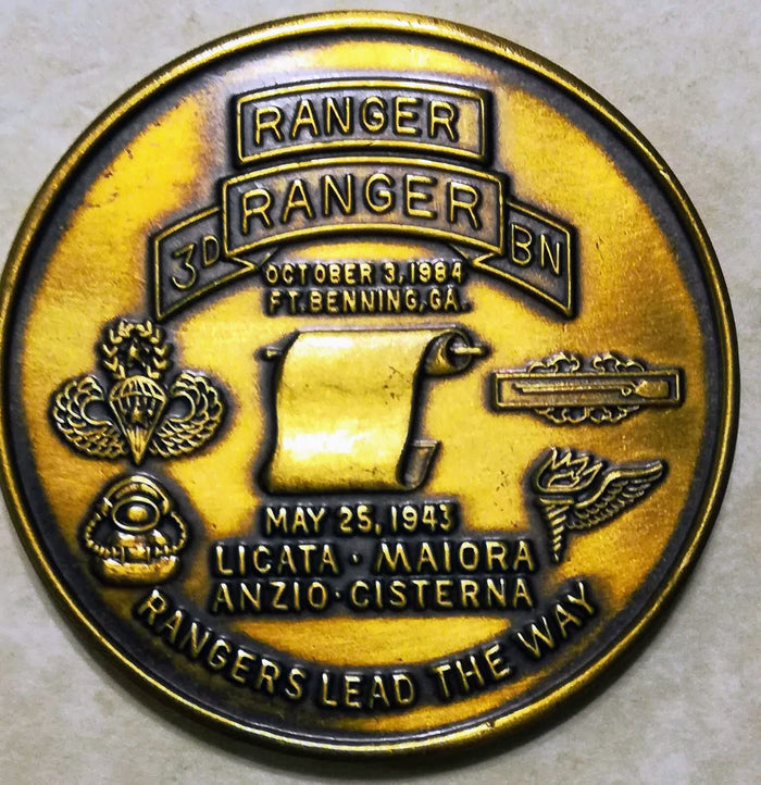 3rd Ranger Battalion Somalia Army Challenge Coin