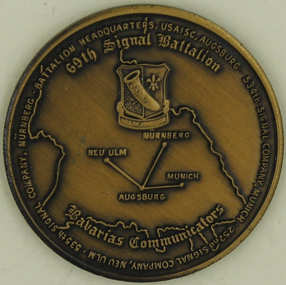 69th Signal Battalion Bavaria's Communications Army Challenge Coin