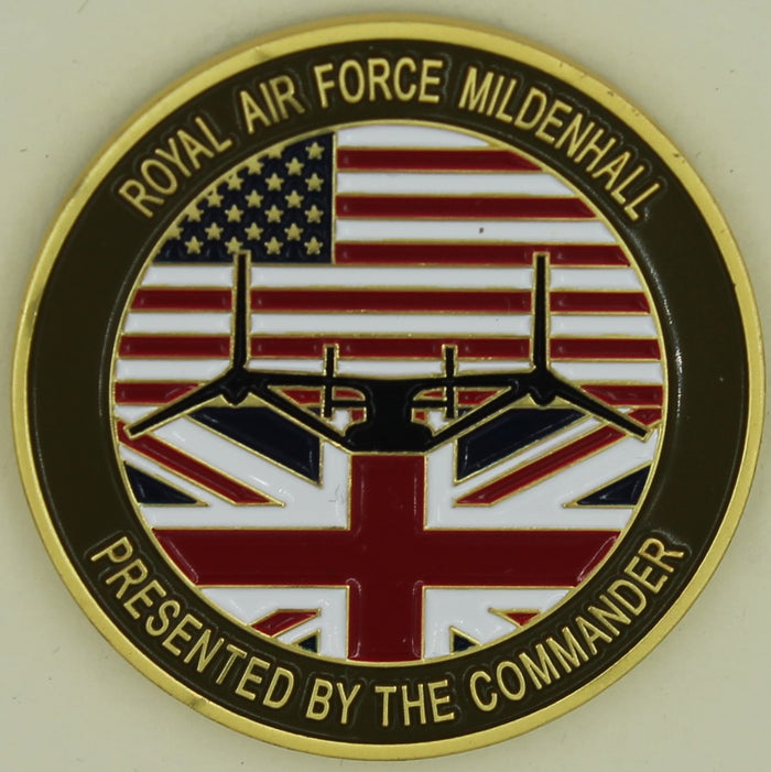 7th Special Operations Sq CV-22 Osprey Commander Air Force Challenge Coin