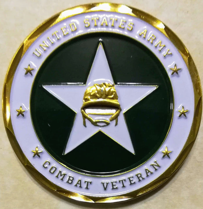 Army Combat Veteran Baptized In Battle Army Challenge Coin