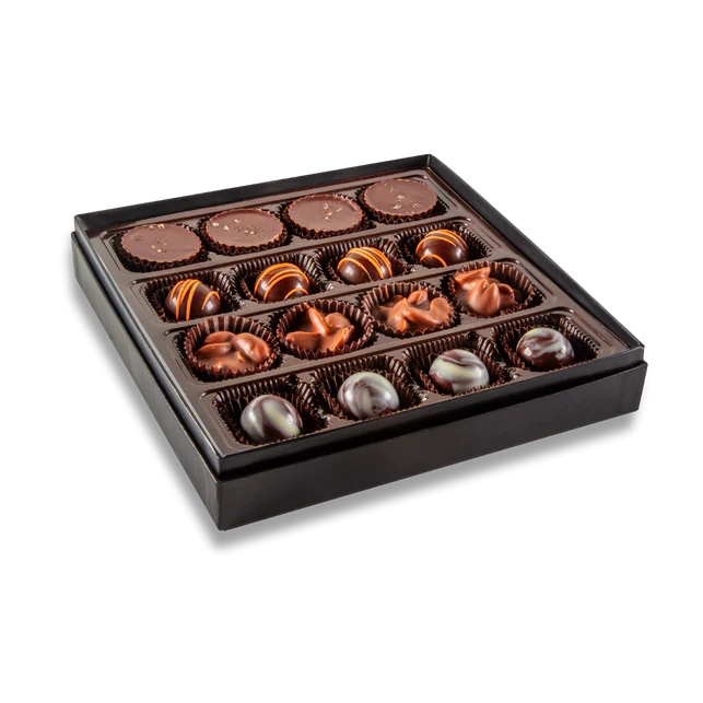 Bourbon Barrel - Assorted Artisan Chocolates - 16 Piece Box - Findlay Rowe Designs