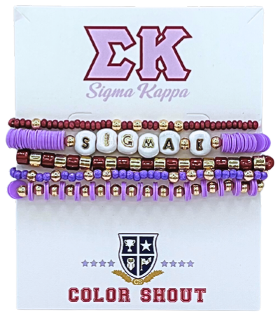 Bracelet Mega Stack- Sigma Kappa