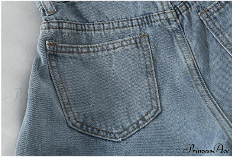 Brief Warm-Season Casual Waist Fashion Elastic Leg Women High Jeans Shorts Denim Wide Loose Size