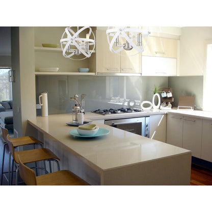 Cavallo Hammered White and Brushed Nickel Chandelier - Chandelier
