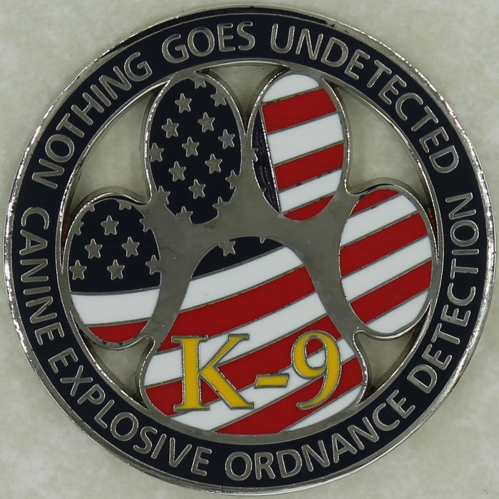Central Intelligence Agency CIA, Special Services Branch K-9 / K9 Handler EOD Challenge Coin