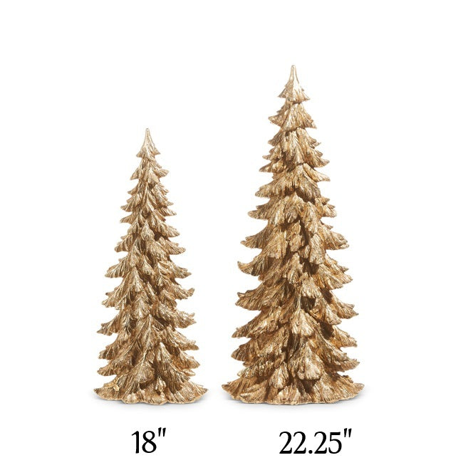 Christmas Trees - Gold Resin - Two Sizes - Findlay Rowe Designs