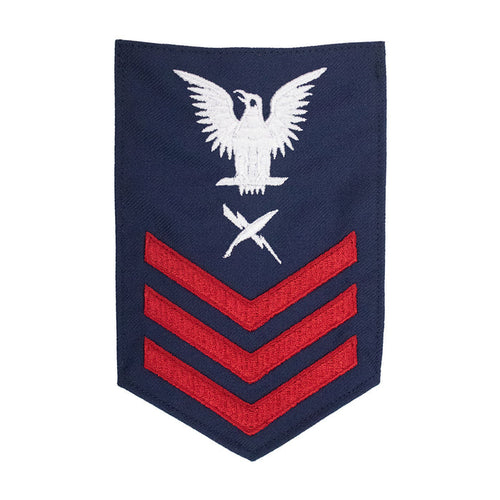 Coast Guard E6 Rating Badge: INTELLIGENCE SPECIALIST - Blue