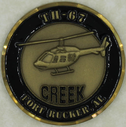 Creek TH-67 Chopper/Helicopter Ft. Rucker, AL Army Challenge Coin