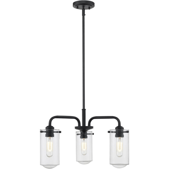 Delaney Matte Black Chandelier - Chandelier