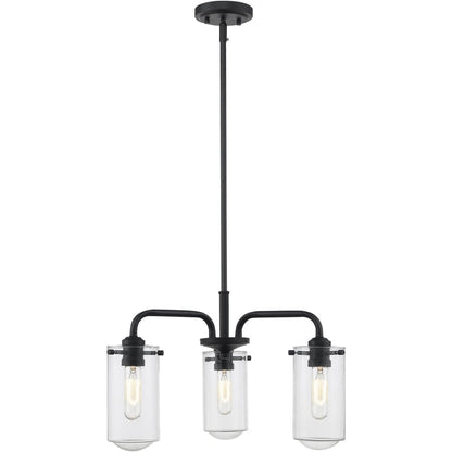 Delaney Matte Black Chandelier - Chandelier