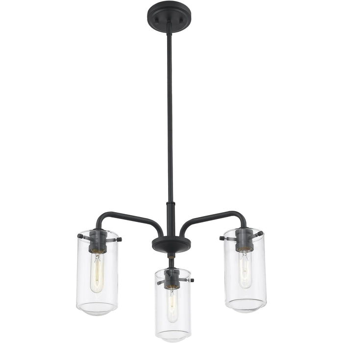 Delaney Matte Black Chandelier - Chandelier