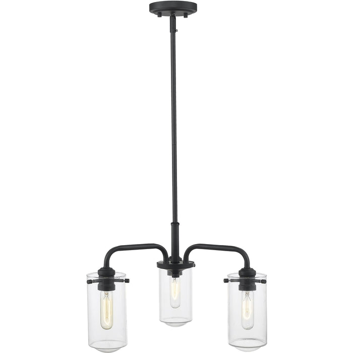 Delaney Matte Black Chandelier - Chandelier