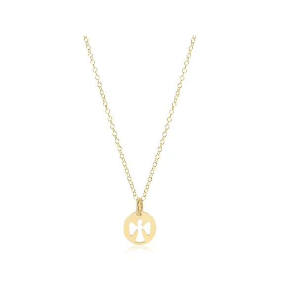 Enewton - Egirl 14" Necklace Gold- Guardian Angel Gold Disc - Findlay Rowe Designs