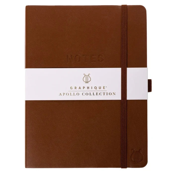 Graphique - Journal - Apollo Vegan Leather - Brown - Findlay Rowe Designs