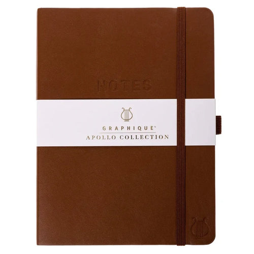 Graphique - Journal - Apollo Vegan Leather - Brown - Findlay Rowe Designs