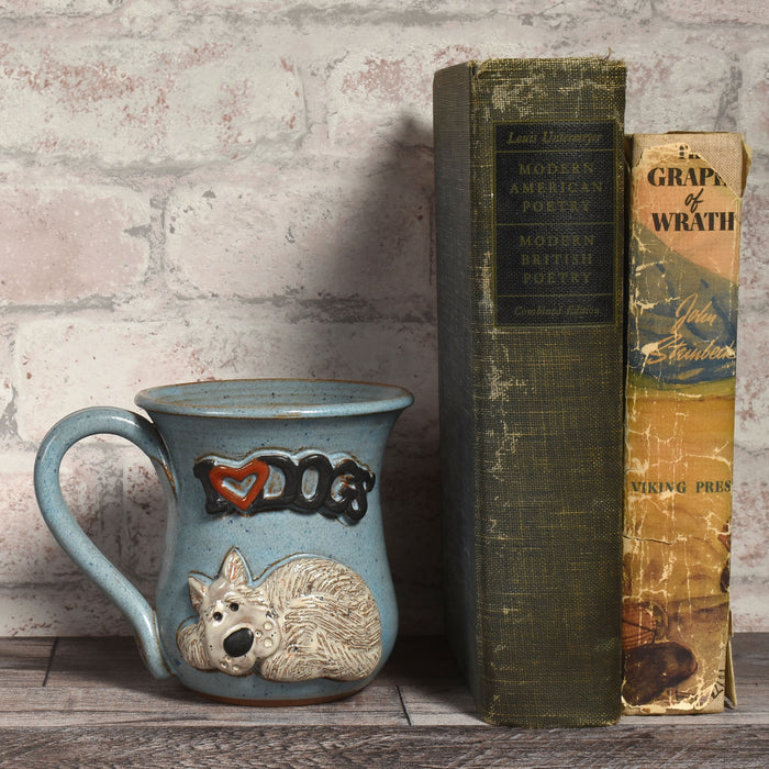 I Love Dogs Handmade American Pottery Coffee Mug