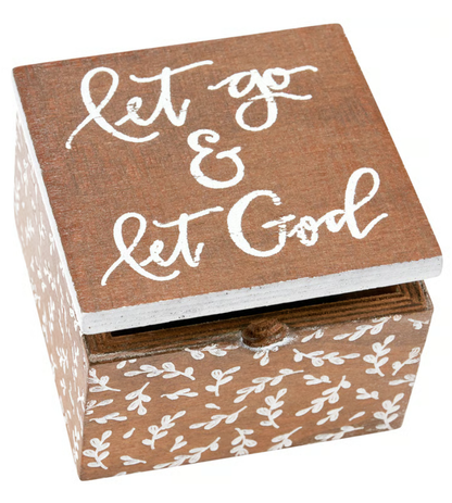 Let Go & Let God Little Hinged Box