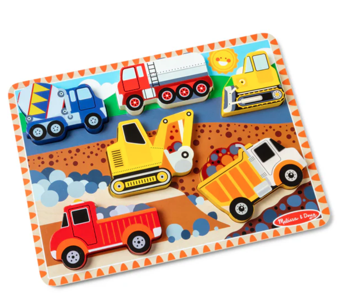 Melissa & Doug Construction Chunky Puzzle