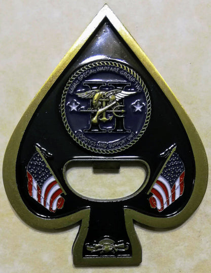 Naval Special Warfare Group 2, SEAL Team 2 Logistics & Support Chief's Mess Navy Challenge Coin