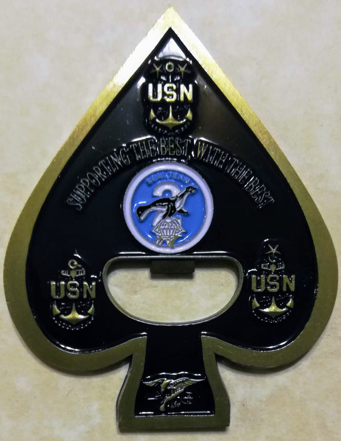Naval Special Warfare Group 2, SEAL Team 2 Logistics & Support Chief's Mess Navy Challenge Coin