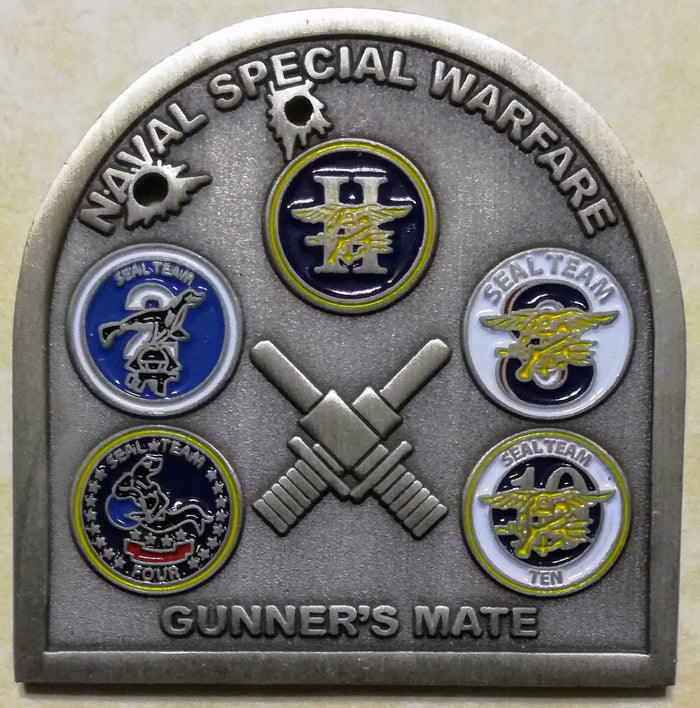 Naval Special Warfare Group Two/2 Gunners Mate SEALs Navy Challenge Coin