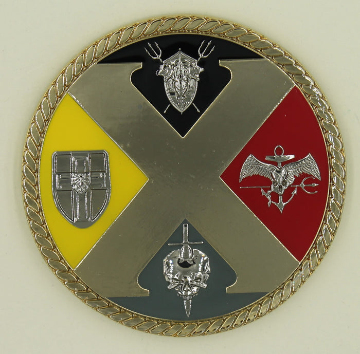 Naval Special Warfare SEAL Team Ten / 10 Troops Navy Challenge Coin