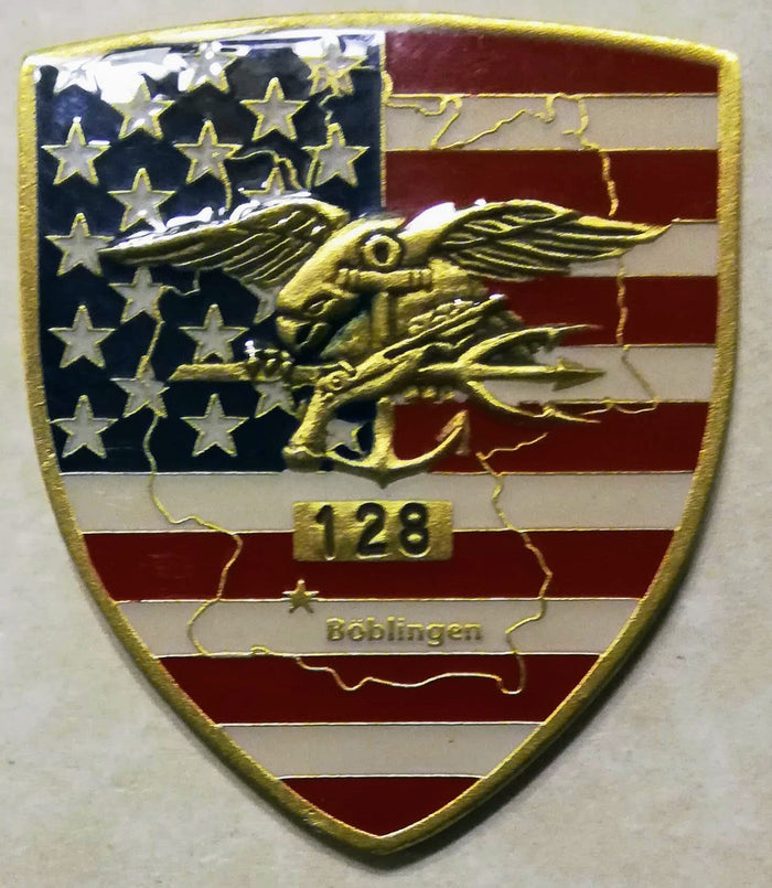 Naval Special Warfare Unit Two/2 serial # 128 Navy SEAL Challenge Coin