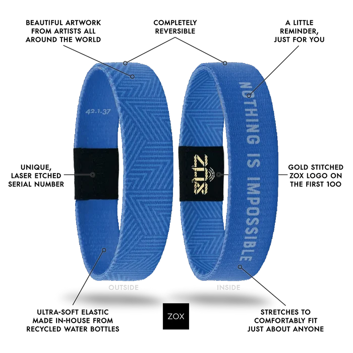 Nothing Is Impossible ZOX Bible Verse Bracelet