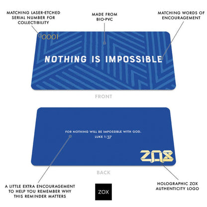Nothing Is Impossible ZOX Bible Verse Bracelet