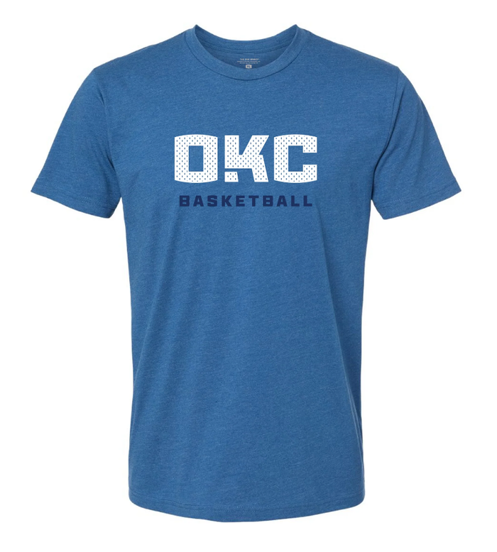 OKC Basketball Graphic Tee Blue