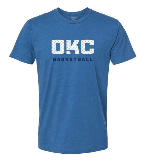 OKC Basketball Graphic Tee Blue