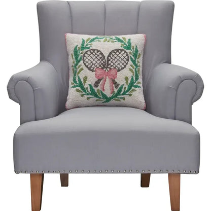 Pillow - Square - Tennis with Wreath - Findlay Rowe Designs