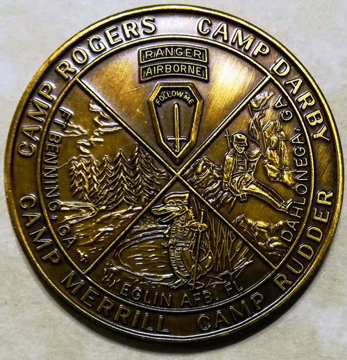 Ranger Training Brigade serial # 2127 Brass Army Challenge Coin