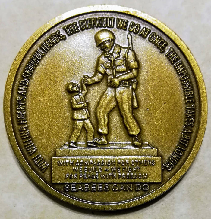 Seabee/CB Camo Navy Challenge Coin
