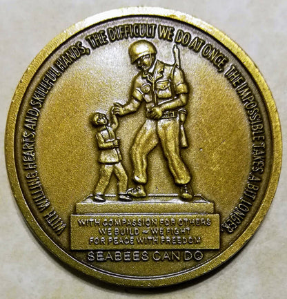 Seabee/CB Camo Navy Challenge Coin