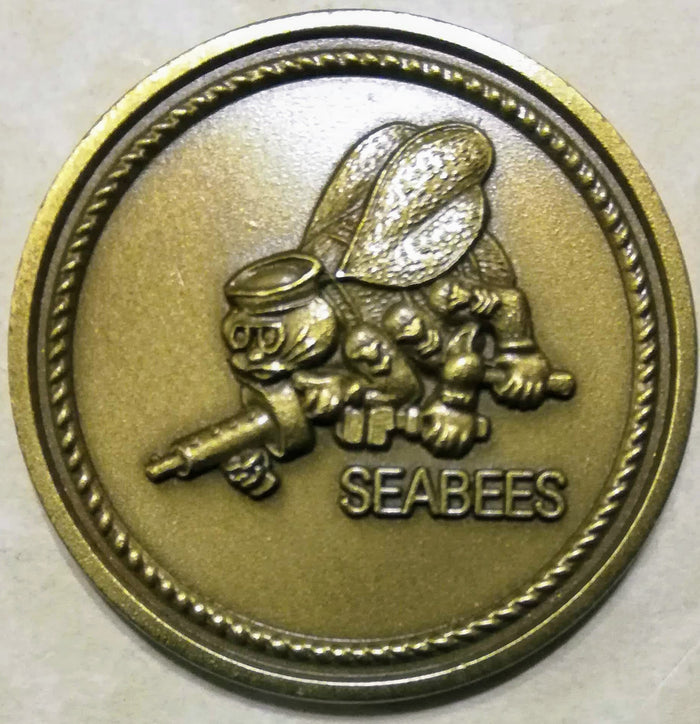 Seabee/CB Utilitarian UT Navy Challenge Coin