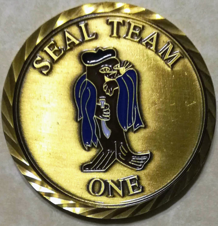 SEAL Team 1/One Navy Challenge Coin
